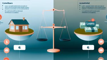 Differences between secured and unsecured loans.